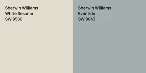 SW 9586 White Sesame vs SW 9643 Eventide