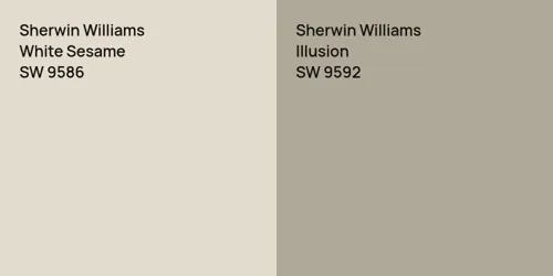 SW 9586 White Sesame vs SW 9592 Illusion