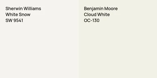 SW 9541 White Snow vs OC-130 Cloud White