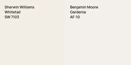 SW 7103 Whitetail vs AF-10 Gardenia