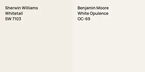 SW 7103 Whitetail vs OC-69 White Opulence