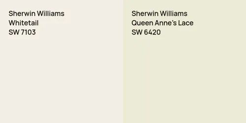 SW 7103 Whitetail vs SW 6420 Queen Anne's Lace