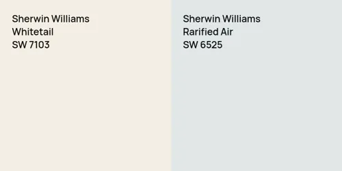 SW 7103 Whitetail vs SW 6525 Rarified Air