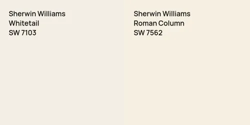 SW 7103 Whitetail vs SW 7562 Roman Column