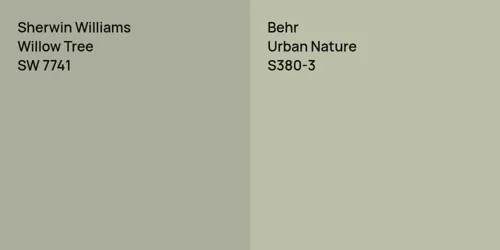 SW 7741 Willow Tree vs S380-3 Urban Nature