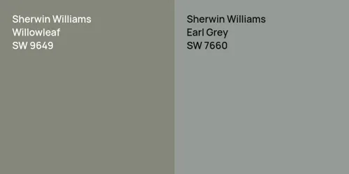 SW 9649 Willowleaf vs SW 7660 Earl Grey