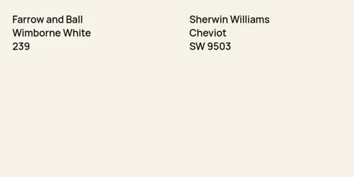 239 Wimborne White vs SW 9503 Cheviot