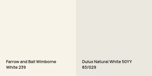 239 Wimborne White vs 50YY 83/029 Natural White