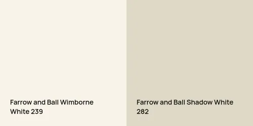 239 Wimborne White vs 282 Shadow White