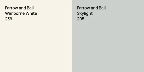 239 Wimborne White vs 205 Skylight