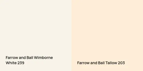 239 Wimborne White vs 203 Tallow