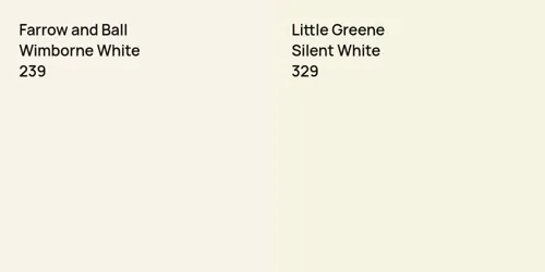 239 Wimborne White vs 329 Silent White