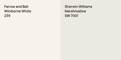 239 Wimborne White vs SW 7001 Marshmallow