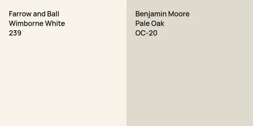 239 Wimborne White vs OC-20 Pale Oak