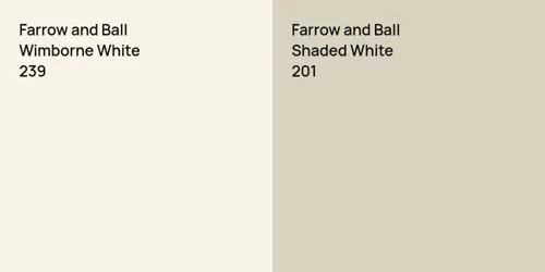 239 Wimborne White vs 201 Shaded White