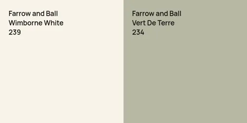 239 Wimborne White vs 234 Vert De Terre