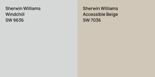 SW 9636 Windchill vs SW 7036 Accessible Beige