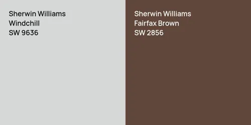 SW 9636 Windchill vs SW 2856 Fairfax Brown