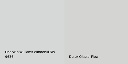 SW 9636 Windchill vs null Glacial Flow