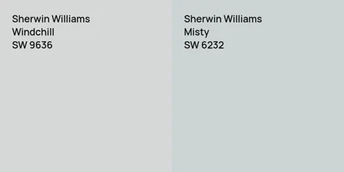 SW 9636 Windchill vs SW 6232 Misty