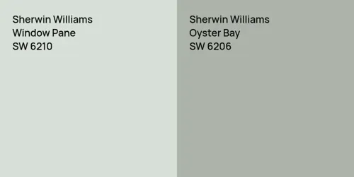 SW 6210 Window Pane vs SW 6206 Oyster Bay