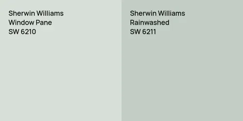 SW 6210 Window Pane vs SW 6211 Rainwashed