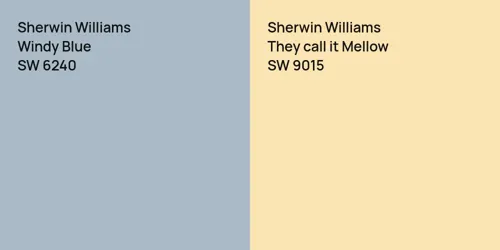 SW 6240 Windy Blue vs SW 9015 They call it Mellow