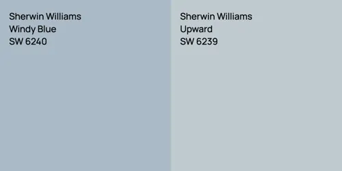 SW 6240 Windy Blue vs SW 6239 Upward