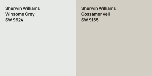 SW 9624 Winsome Grey vs SW 9165 Gossamer Veil