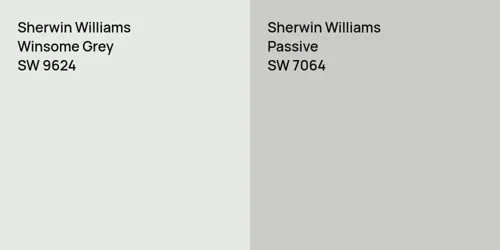 SW 9624 Winsome Grey vs SW 7064 Passive