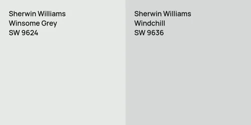 SW 9624 Winsome Grey vs SW 9636 Windchill