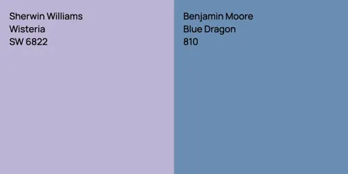 SW 6822 Wisteria vs 810 Blue Dragon