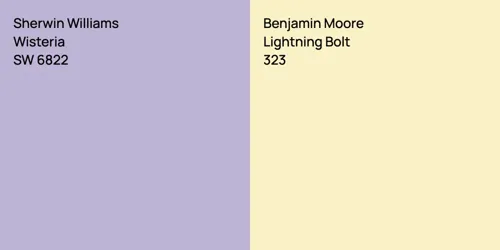 SW 6822 Wisteria vs 323 Lightning Bolt