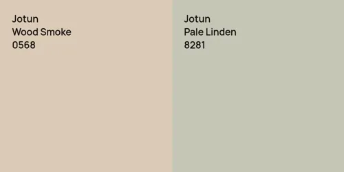 0568 Wood Smoke vs 8281 Pale Linden