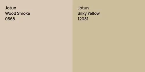 0568 Wood Smoke vs 12081 Silky Yellow