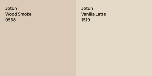 0568 Wood Smoke vs 1519 Vanilla Latte