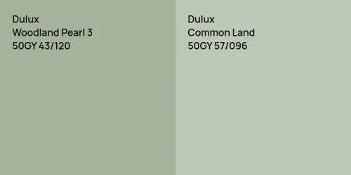 50GY 43/120 Woodland Pearl 3 vs 50GY 57/096 Common Land