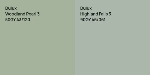 50GY 43/120 Woodland Pearl 3 vs 90GY 46/061 Highland Falls 3