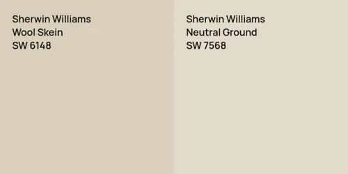 SW 6148 Wool Skein vs SW 7568 Neutral Ground