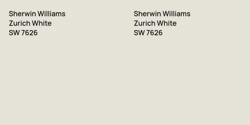 SW 7626 Zurich White vs SW 7626 Zurich White