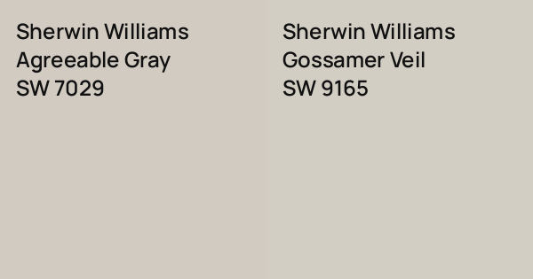 Gossamer Veil Vs Agreeable Gray