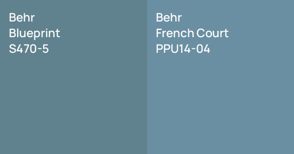 Behr Blueprint vs. Behr French Court comparison