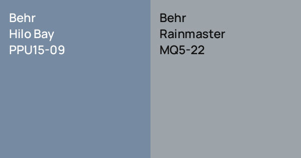 Behr Hilo Bay vs. Behr Rainmaster comparison