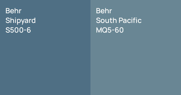 Behr Shipyard vs. Behr South Pacific comparison