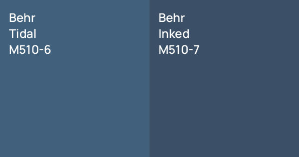Behr Tidal vs. Behr Inked comparison