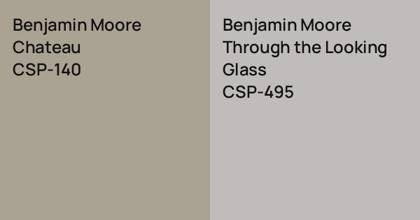 Benjamin Moore Chateau vs. Benjamin Moore Through the Looking Glass ...