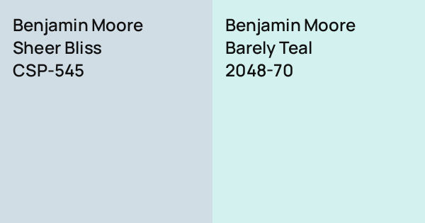 Benjamin Moore Sheer Bliss