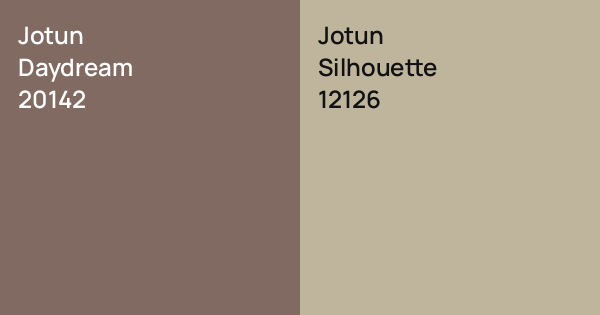 Jotun Daydream vs. Jotun Silhouette comparison