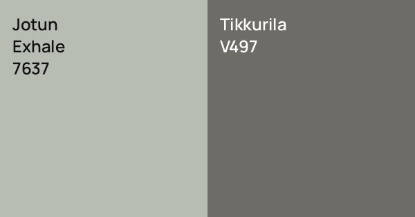 Jotun Exhale vs. Tikkurila V497 comparison