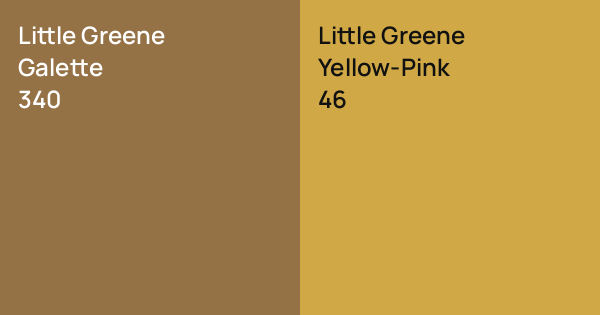 Little Greene Galette vs. Little Greene Yellow-Pink comparison